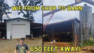 How I Got WIFI From My Shop To My Barn | Wifi Bridge Install