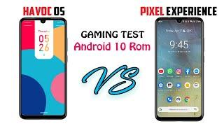 Havoc OS VS Pixel Experience । Gaming Test । Android 10 Rom । #PUBG_MOBILE_GAMEPLAY ।