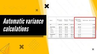 Automatic Variance calculations in Power BI | Inforiver