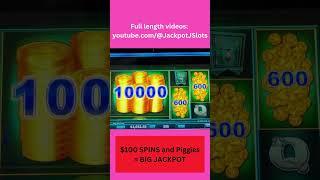 Massive Jackpot | $100 spin bonus piggy Banking #jackpotjslots #casinogames #casino #slot