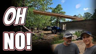 Material Delivery Equipment failure | Couple builds house