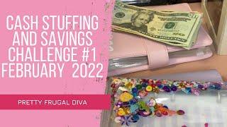 Cash Stuffing & Savings Challenges February 2022 #savingschallenge  #cashstuffing