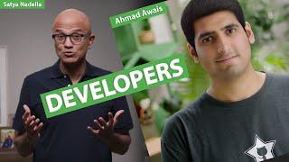 Satya Nadella CEO of Microsoft: Featured Ahmad Awais in "2021 Your Purpose in Action"