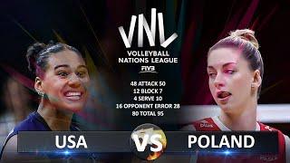 USA vs Poland | Women's VNL 2025