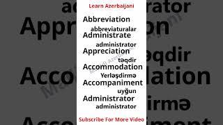 Azerbaijani Sentences Daily Use English To Azerbaijani #azerbaijani