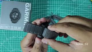 How to change Garmin Instinct 2s Strap to Nylon Strap