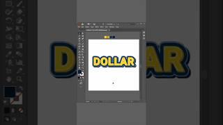 How To Make Insanely Easy 3d Dollar Text Effect #illustratortutorial #vectors