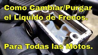 Cambio de liquido de frenos en moto | Purgando el sistema