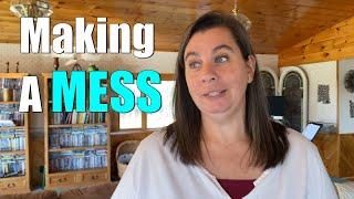 She Made a MESS | A Big Family Homestead VLOG Learning To Farm and Life Stuff