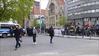 Ende vom Freiheitsfest in Hannover 16.5.20 - Versammlungsfreiheit durch Antifa&Polizei unterdrückt