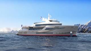 New project of  Bering Yachts - 45 meter Super Yacht