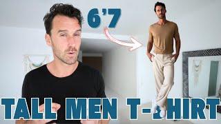 Tall Mens Fashion Ep 8 | Son Of A Tailor Lyocell T-shirt | T-shirt For Tall Men | Made-To-Measure