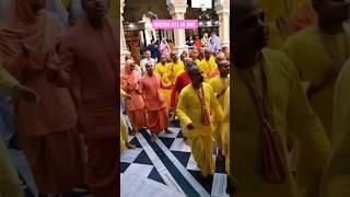 Hare Krishna kirtan at iskcon vrindavan #krishna #harekrishna #iskcon @iskconallinone