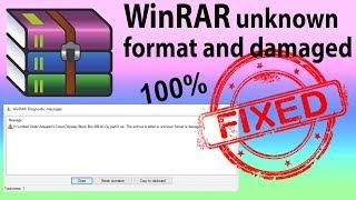 How to fix WinRAR unknown format & damage error! - with proof - to Black box repack!