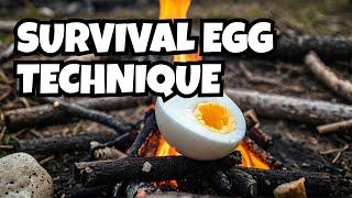 The Genius No-Water Hard Boiled Egg Technique (Survival Mode).