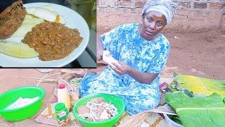 Cooking African food from my small town garden on three stone stove