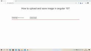 Angular 10 image upload and save inside folder
