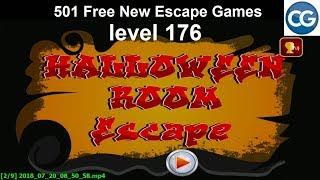 [Walkthrough] 501 Free New Escape Games level 176 - Halloween room escape - Complete Game