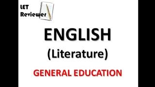 LET Reviewer | Gen Ed - English (literature)