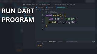 How To Run Dart Program In VSCode