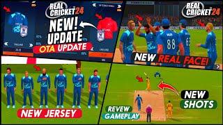 Real Cricket 24 OTA Update [Full Review] - New Jersey & Real Face | Real Shots, HD Gameplay!