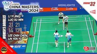 Li Yi Jing / Luo Xu Min vs Lee Chih Chen / Lin Yen Yu | China Masters 2024 |R32 WD Highlights