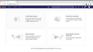 How to make a new project in GitLab ( Not Sponsored )