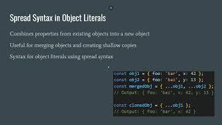 Understanding Spread Syntax in JavaScript