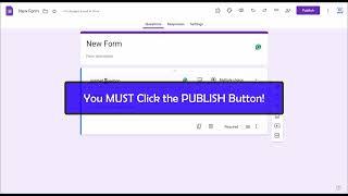 Publish Google Form