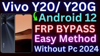 Vivo V2027 Android 12 Last Update Google Frp Bypass | Vivo Y20 Frp Easy Method 2024