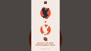 Pathfinder Tool Tip In Illustrator #graphicdesign #adobeillustrator #design #tutorial #shorts #ai