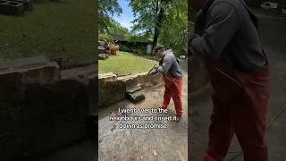 Pressure Washing Chemicals Damaged Her Property