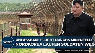 KIM JONG-UN TOBT: Nordkoreanischer Soldat überwindet Todesstreifen und flieht ins freie Südkorea