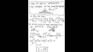 Integration of gauss function #calculus #math #physics #engineering #short