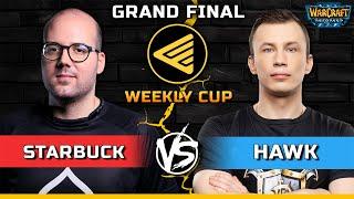 WC3 | Grandfinal | [ORC] Starbuck vs HawK [HU] | B2W Weekly Cup #140