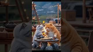 have lunch cat oyen with cat white part 2 