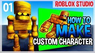 HOW to make CUSTOM Characters Roblox Studio Tutorial part 01