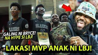 Lakas ni bryce james! "NAGING MVP SA HOOPHALL CLASSIC!" na hype si Lebron James!