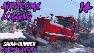 How to do the 'Airdrome Logging' CONTRACT in White Valley | SnowRunner Alaska Walkthrough