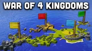 WAR OF 4 KINGDOMS - Epic Clash of Red, Blue, Green, and Yellow