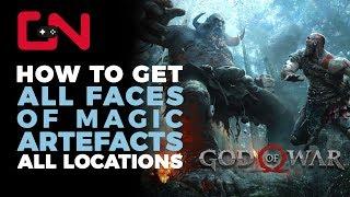 God of War Faces of Magic Artefacts Locations & Where to find them