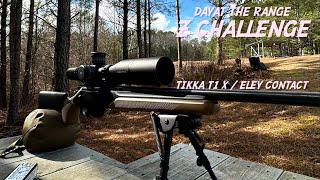 Shooting the timed Z CHALLENGE target from @Dayattherange | TIKKA T1X / ARKEN SH4