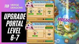 Merge Dragons Portal Upgrade Level 7 • Prism Flower, Dino Rock & Merge 60 Dragons Quest Tips  