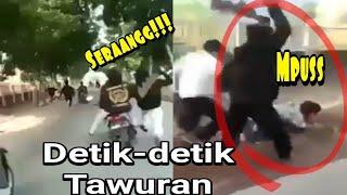 Detik-detik tawuran karawang