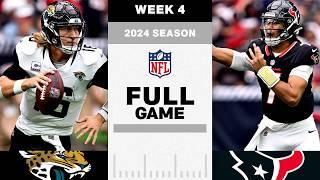 FULL GAME!! Jacksonville Jaguars vs. Houston Texans  | NFL 2024 Season Week 4