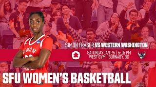 SFU Women's Basketball: Red Leafs vs Western Washington - January 25th, 2025