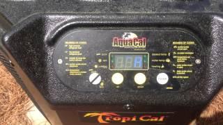 How to operate a AquaCal Heat Pump