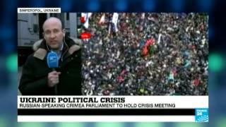 Ukraine: Pro and anti-Russian demonstrators clash in Crimea