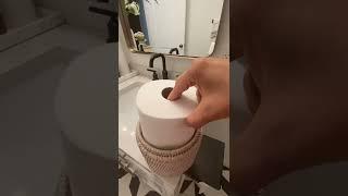 How to style your bathroom shelf on a budget #bathroom #budget #shelfie #shorts #bathroomdesign