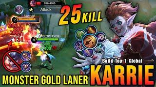 25 Kills!! MVP 17.0 Points Karrie Insane ATK Speed Build - Build Top 1 Global Karrie ~ MLBB